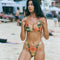 Jungle print brazilian bikini bottoms